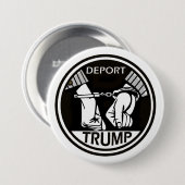 Deport de Donald Ronde Button 7,6 Cm (Voorkant /achterkant)