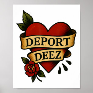 Deport Deez Ice Deportation protesteert tegen immi Poster