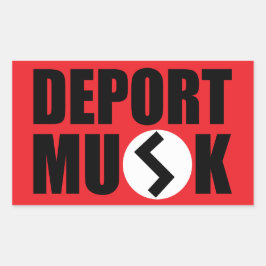 Deport Elon Musk Rechthoek Sticker