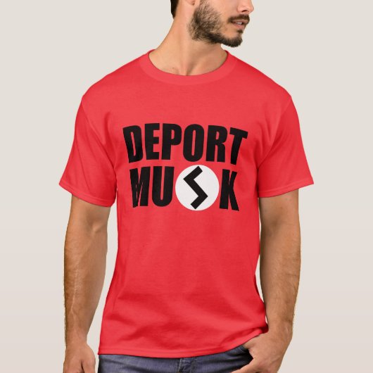 Deport Musk Mannen T-Shirt (Voorkant)