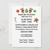 DÉPOSER DANS #2 Sans Cocktail Invitation de Noël (Dos)