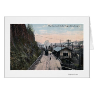 Dépôt ferroviaire et Bluffs City, OU