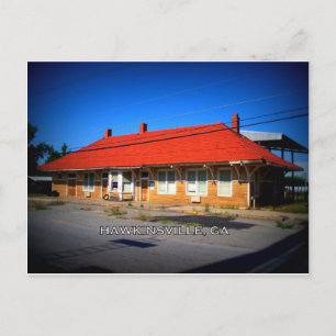 DEPOT - Hawkinsville, Georgia Briefkaart