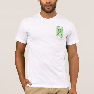 Depressie Bewustmaking Groen ribbon Angel - Aangep T-shirt
