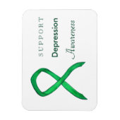 Depressie Bewustzijn Lint Art Custom Magnet Magneet (Verticaal)