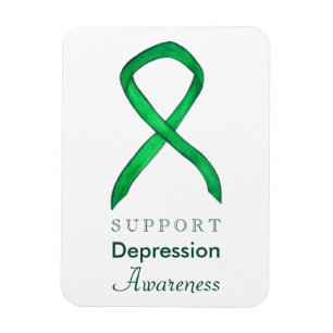 Depressie Bewustzijn Lint Custom Art Magnet Magneet
