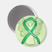 Depressie Bewustzijn Lint Engel Art Magneten (Voorkant / Achterkant)