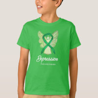 Depressie Bewustzijn Lint Engel Kunst T-shirt