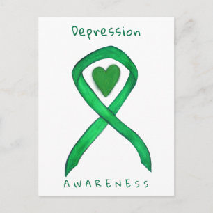 Depressie Bewustzijn Lint Groene Hart Briefkaart