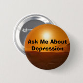 "DEPRESSIE"-Buttonnen Ronde Button 5,7 Cm (Voorkant /achterkant)