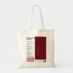 Depressie Cherry Beach House Tracklist Tote Bag