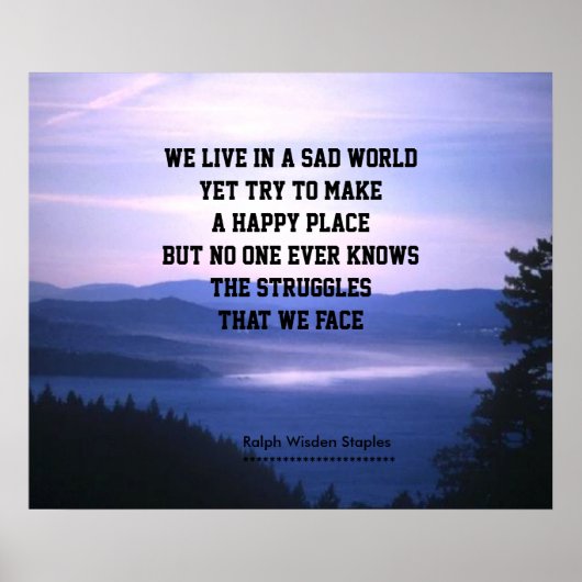 Depressie en verdriet poster (Voorkant)