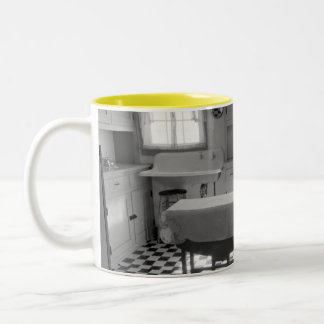 Depressie-Era Boerderij KeukenMok Tweekleurige Koffiemok