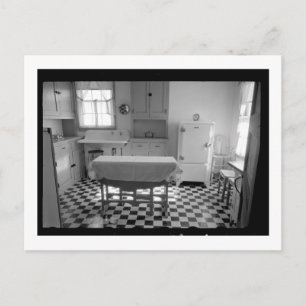 Depressie-Era Boerderij Kitchen Briefkaart