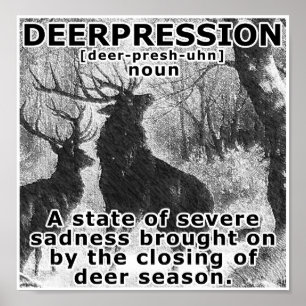 Depressie Grappige Jacht Poster