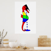 Depressie Hippocampus Poster (Keuken)