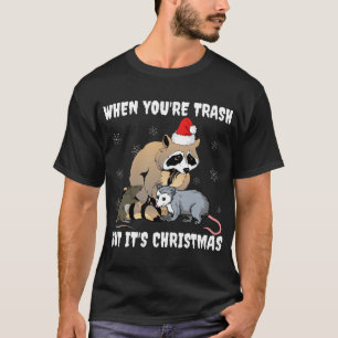 Depressie Humor Raccoon T-shirt