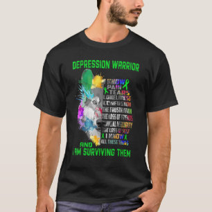 Depressie Ik ken al deze dingen en ik overleef T-shirt