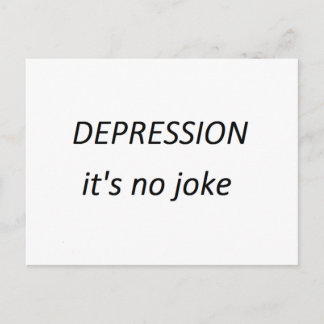 Depressie is geen grap briefkaart