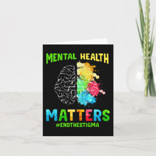 Depressie Mental Health Awareness End the Stigma Kaart