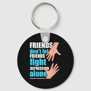 Depressie Shirt Mannen Vrouwen Zelfmoordpreventie Sleutelhanger