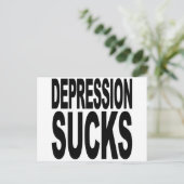 Depressie Sucks Briefkaart (Staand voorkant)