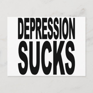 Depressie Sucks Briefkaart