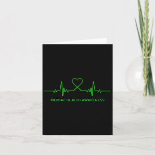 Depressie Zelfmoord Mental Health Awareness T-shir Kaart