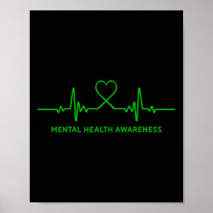 Depressie Zelfmoord Mental Health Awareness T-shir Poster