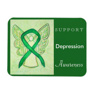 Depressiebewustzijn Ribbon Angel Custom Magnet Magneet