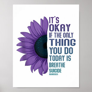 Depressiebewustzijn Zelfmoordpreventie Tank Top_7 Poster