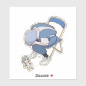 Depressieve Ayanami Rei Sticker (Vel)