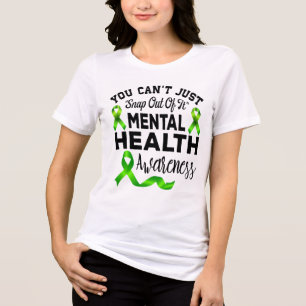 DEPRESSION MENTAL HEALTH AWARENESS & SUPPORT Tri-Blend SHIRT