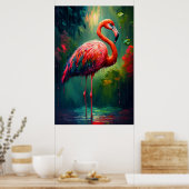 Dépression tropicale - Poster Flamant rose Imprime (Cuisine)