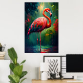 Dépression tropicale - Poster Flamant rose Imprime (Bureau à domicile)