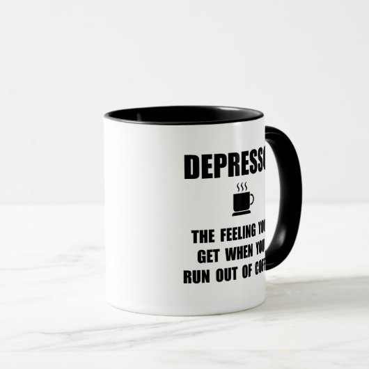 Depresso Coffee Mok (Voorkant rechts)