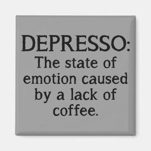 Depresso Funny Refkoelkast Magnet Magneet