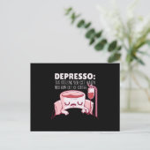 Depresso-koffie Briefkaart (Staand voorkant)
