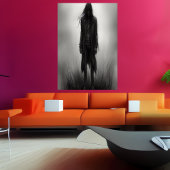 Déprimer dans l'ombre | AI Art Poster