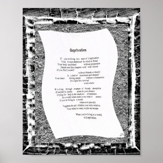 Deprivatie Poster (Voorkant)