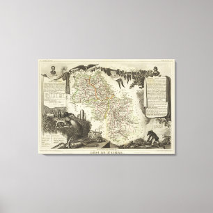 Dept about L'Isere Canvas Afdruk