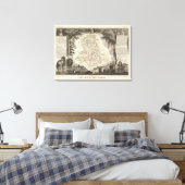 Dept. De La Hte Vienne Canvas Afdruk (Insitu (Slaapkamer))