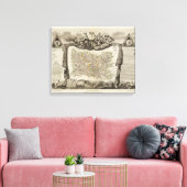 Dept. De L'Oise Canvas Afdruk (Insitu (Woonkamer))