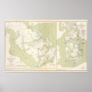 Dept of Virginia, Yorktown naar Williamsburg Poster