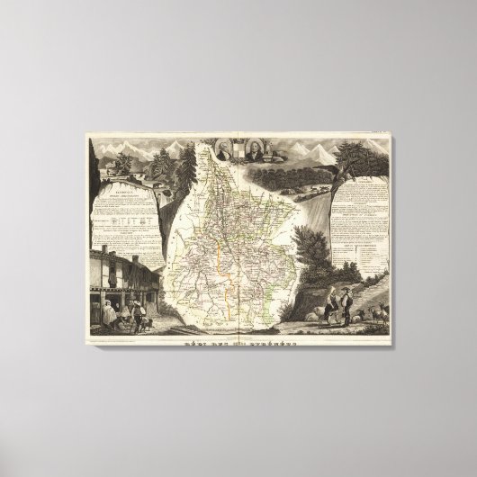 Dept van Htes Pyrenees Canvas Afdruk (Voorkant)