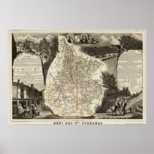 Dept van Htes Pyrenees Poster (Voorkant)