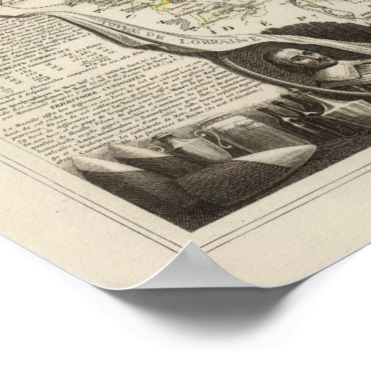 Dept. van Moselle Poster (Hoek)