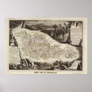Dept. van Moselle Poster