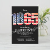 Depuis 1865 | Invitation Juneteenth Freedom Day (Debout devant)