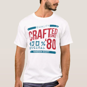 Depuis 1980 anniversaire ouvré, T-shirt d'année